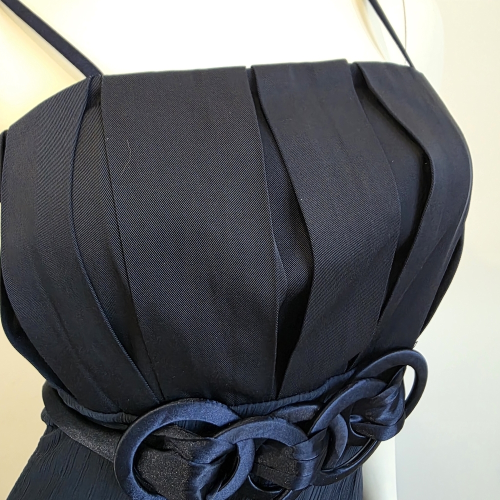 Rinascimento Navy Blue Midi Dress Assymetrical S - Picture 5 of 14